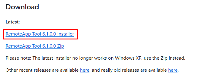 Скачивание программы RemoteApp Tool Скачивание программы RemoteApp Tool